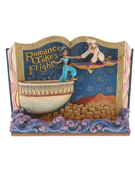 DISNEY Romance Takes Flight (Aladdin Storybook Figurine) 