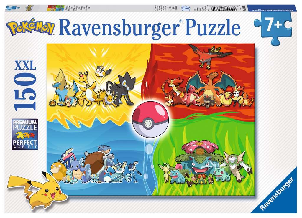 Différents types Pokémon - Puzzle [150pcs]