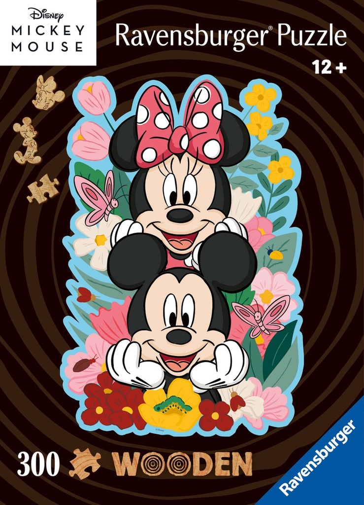 Disney Mickey & Minnie - Puzzle en bois [300pcs]