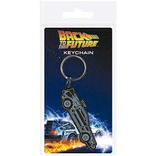 Back To The Future (Delorean)  [Rubber Keychain]