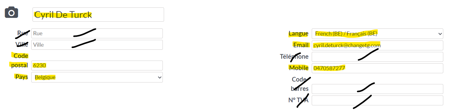 Procédure compte client